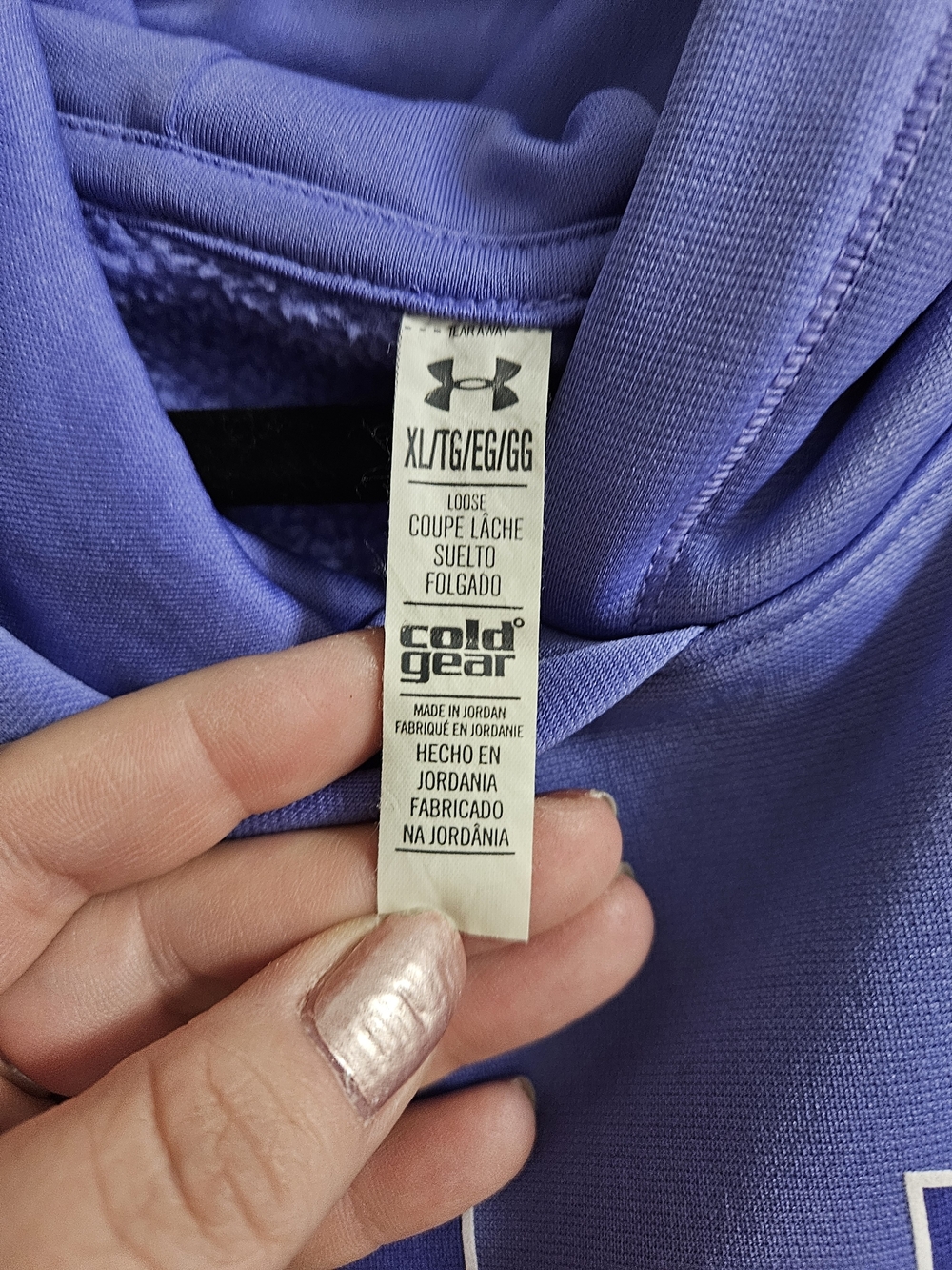 Under Armour Women's Lavender Performance Hoodie Sweater - Picture 2 of 3